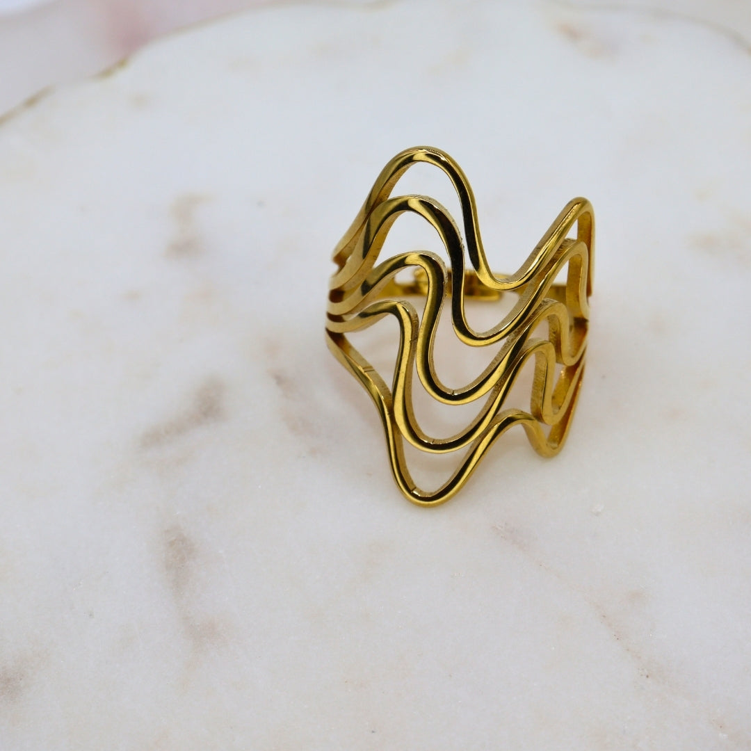 Gold Statement Ring - Adorn-iq