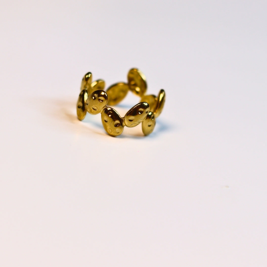 Golden Pebble Ring