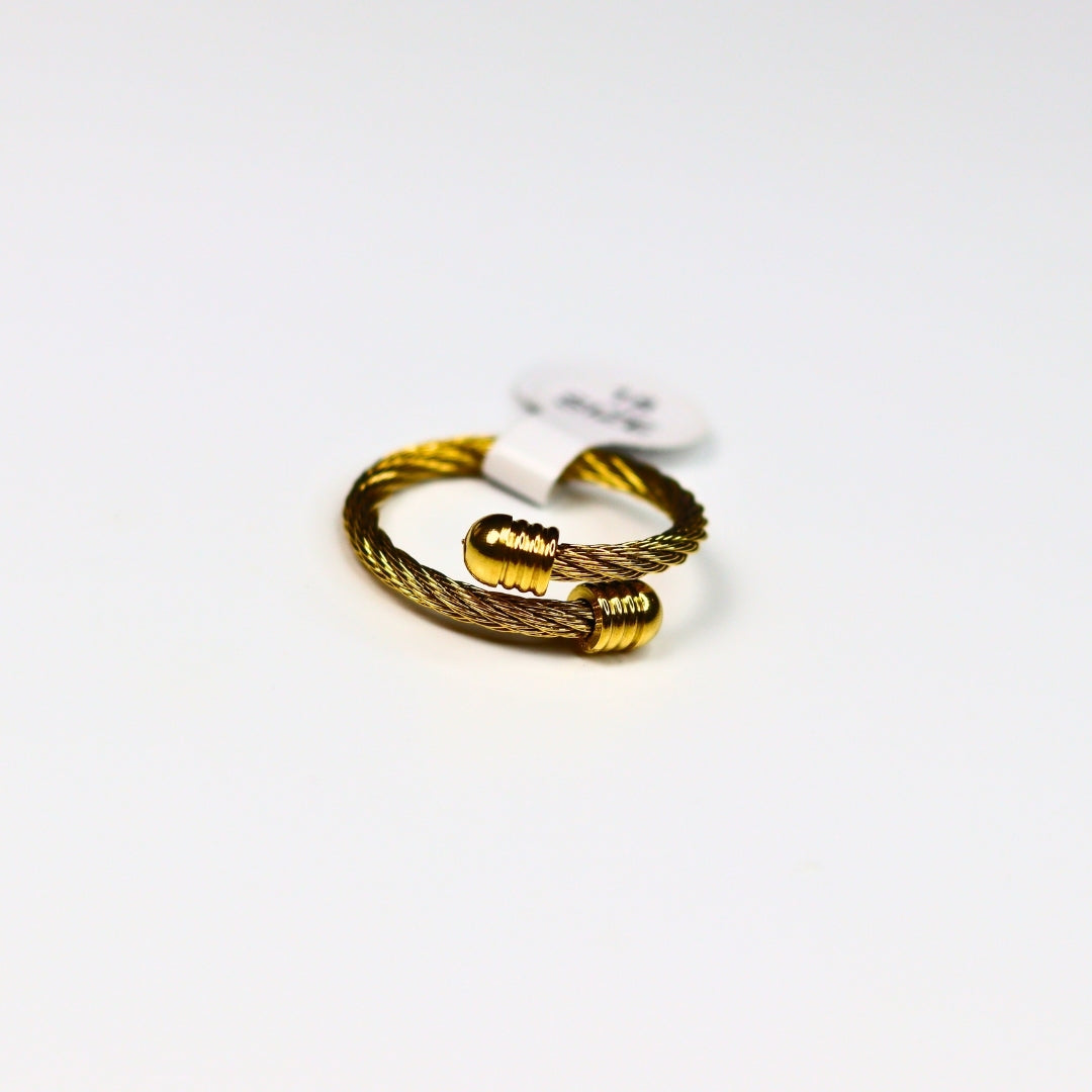 Gold Rope Ring - Adorn-iq