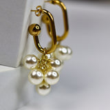 Grape Bunch Pearl Earrings - Adorn-iq