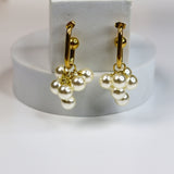 Grape Bunch Pearl Earrings - Adorn-iq