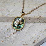 Green flower Necklace - Adorn-iq