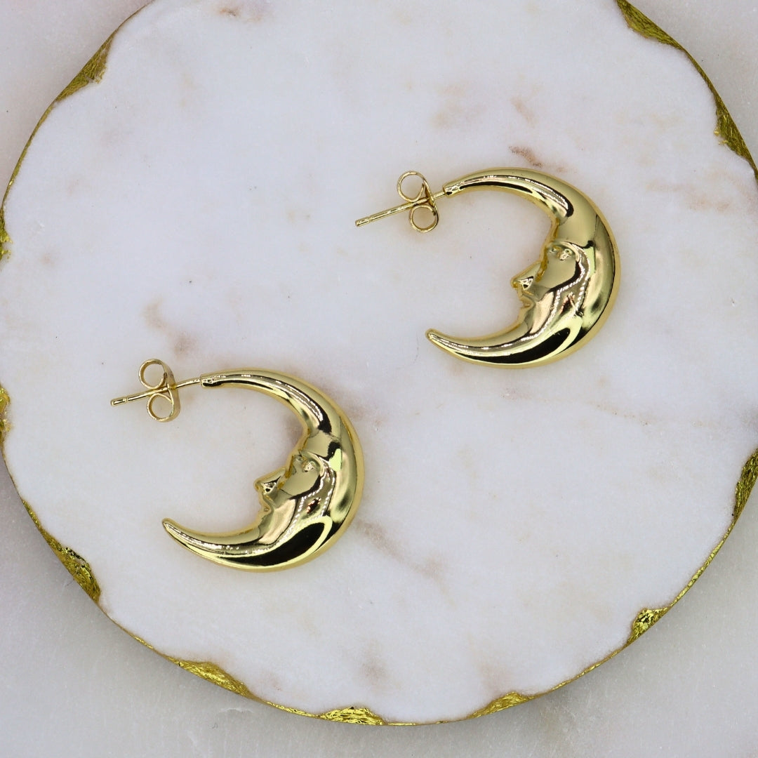 Half Moon Earrings - Adorn-iq