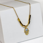 Hamsa Nazar Necklace - Adorn-iq