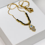 Hamsa Nazar Necklace - Adorn-iq
