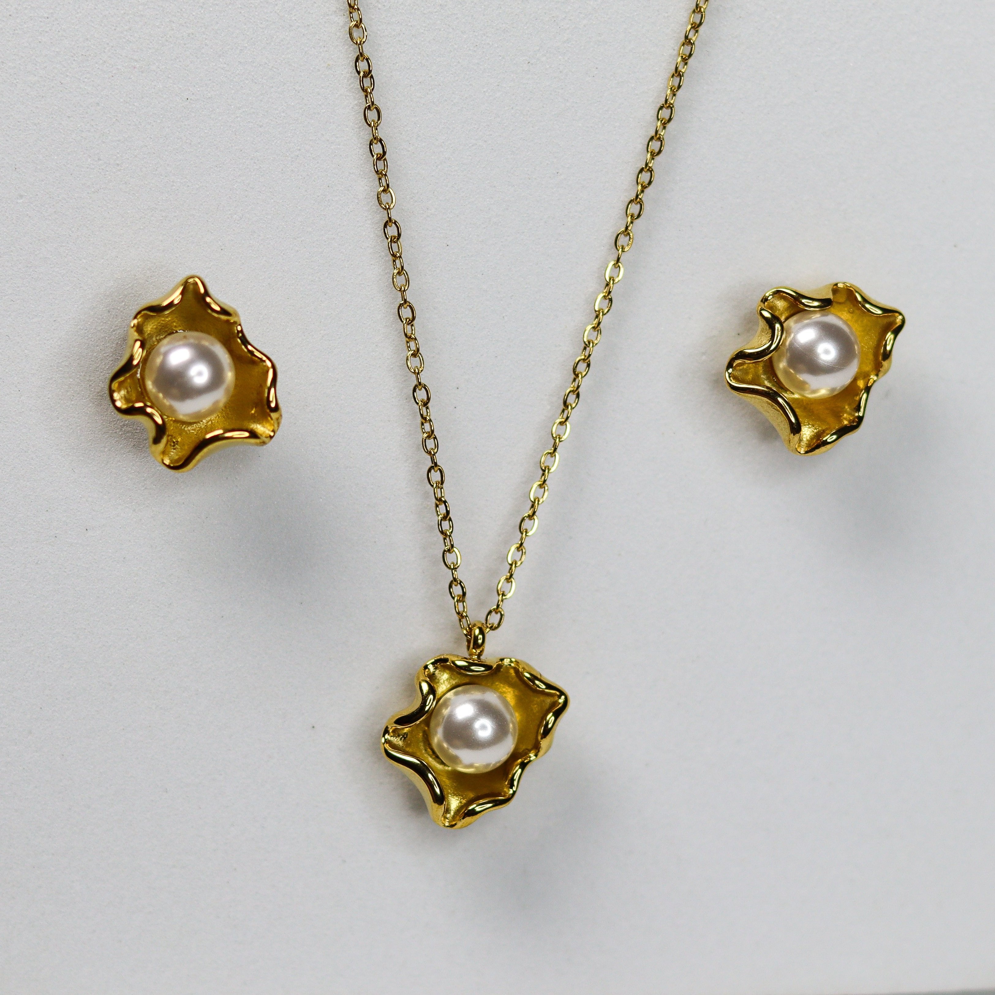 Serene Pearl Combo Set - Adorn-iq