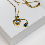 Evil Eye String Necklace - Adorn-iq