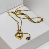 Evil Eye String Necklace - Adorn-iq