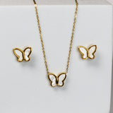 Mother Pearl Butterfly Combo Set - Adorn-iq