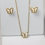 Mother Pearl Butterfly Combo Set - Adorn-iq