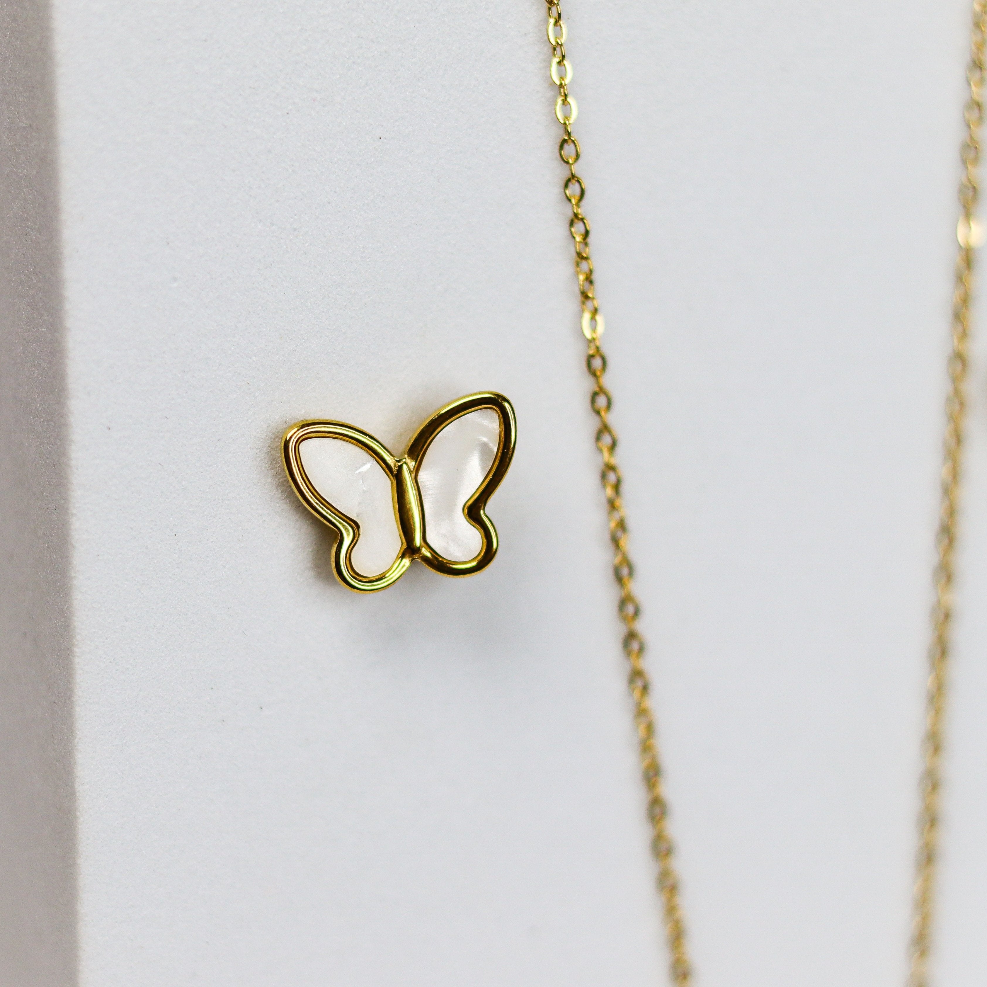 Mother Pearl Butterfly Combo Set - Adorn-iq
