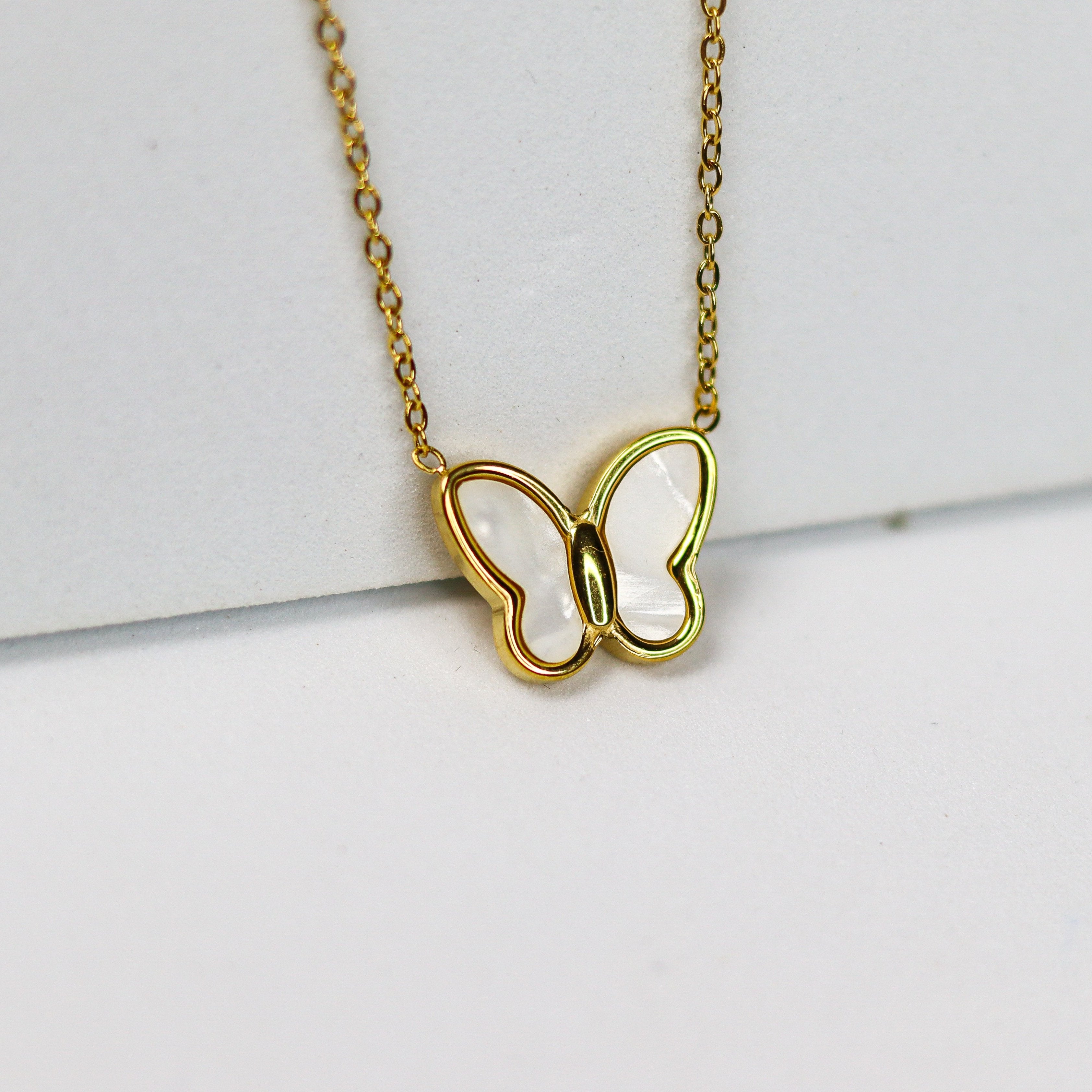 Mother Pearl Butterfly Combo Set - Adorn-iq