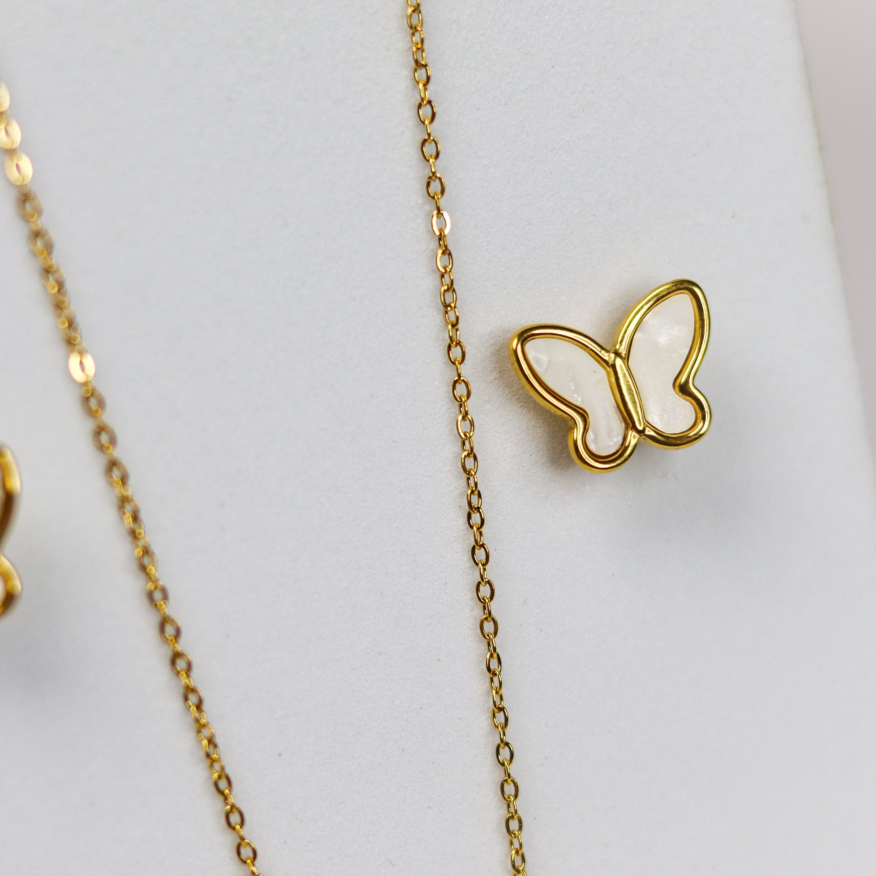 Mother Pearl Butterfly Combo Set - Adorn-iq