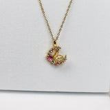 Floral Moon Necklace - Adorn-iq