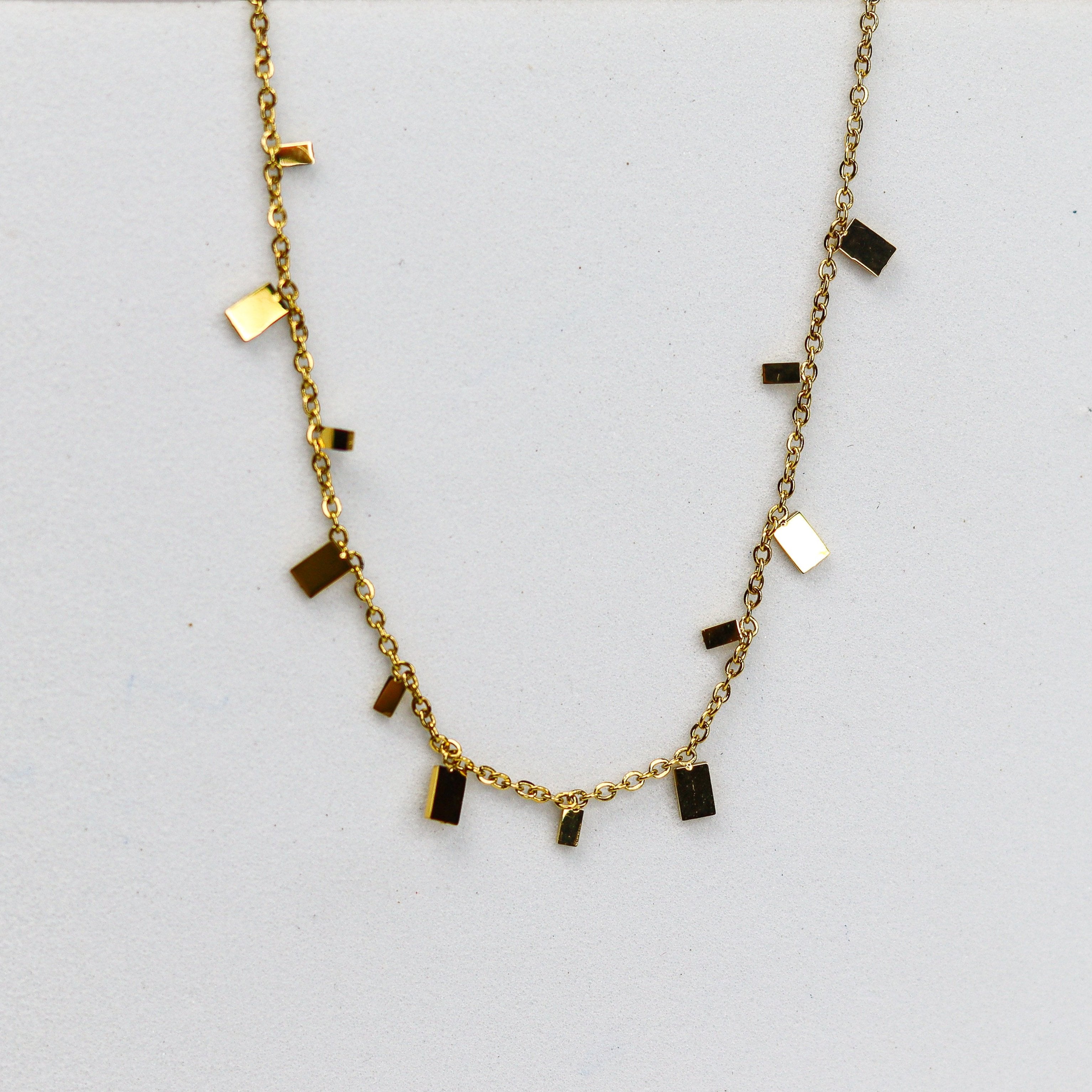 Mini Gold Bar Necklace - Adorn-iq