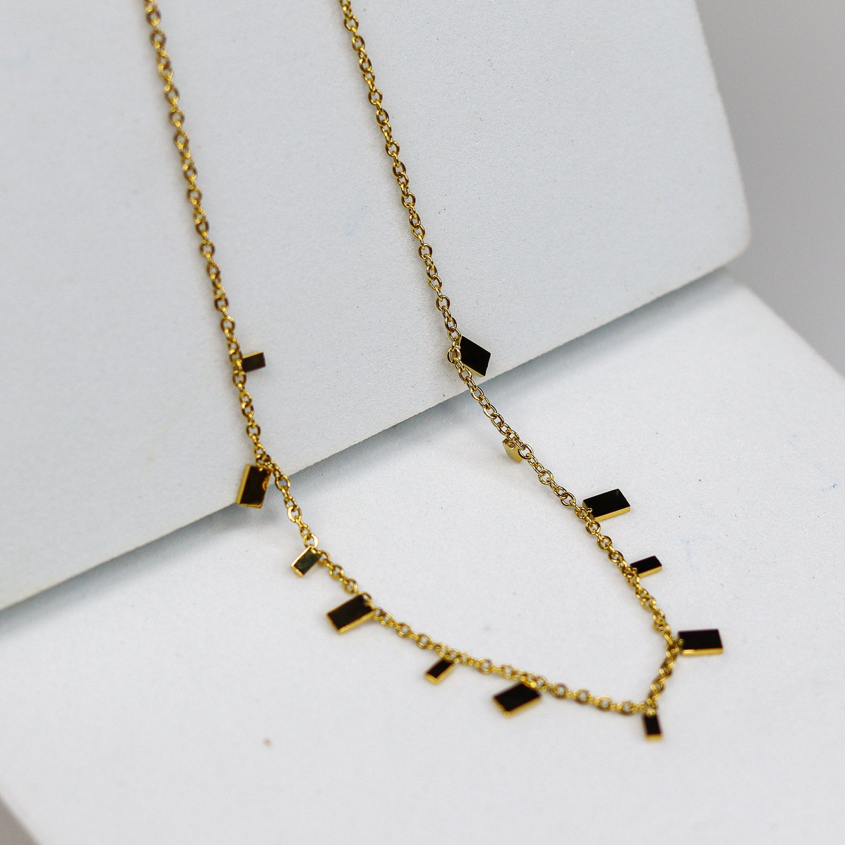 Mini Gold Bar Necklace - Adorn-iq