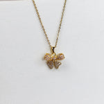 Sparkling Bow Necklace - Adorn-iq