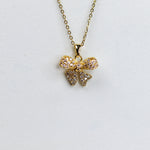 Sparkling Bow Necklace - Adorn-iq