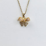 Sparkling Bow Necklace - Adorn-iq