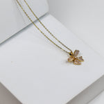 Sparkling Bow Necklace - Adorn-iq