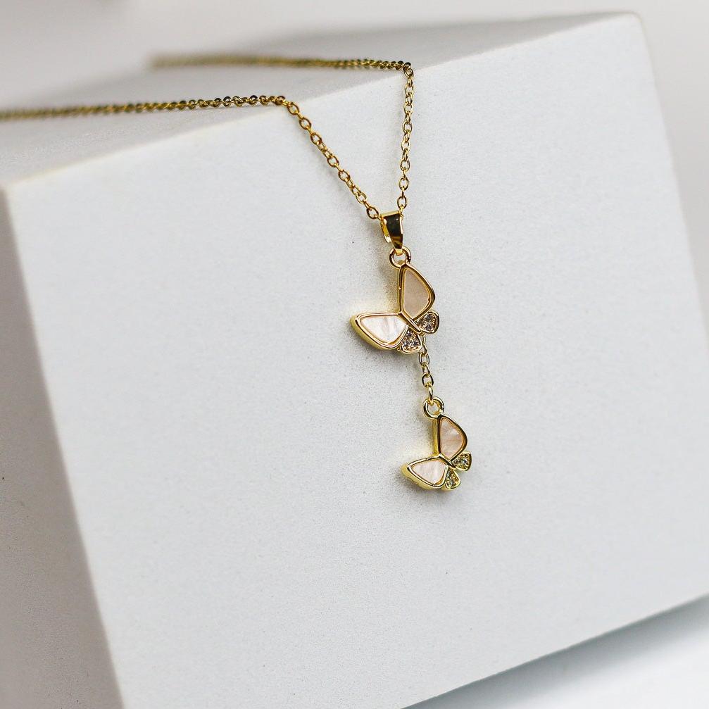Mini Butterfly Necklace - Adorn-iq