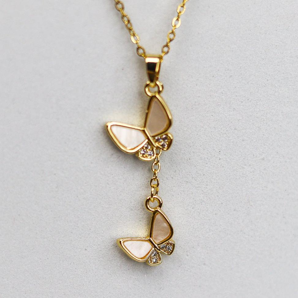 Mini Butterfly Necklace - Adorn-iq