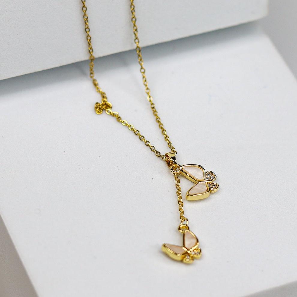 Mini Butterfly Necklace - Adorn-iq