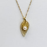 Mesh Leaf Necklace - Adorn-iq