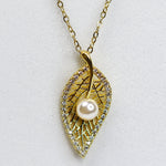 Mesh Leaf Necklace - Adorn-iq