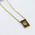 Centre Heart Solitaire Necklace - Adorn-iq