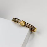 Golden Bloom Bangle Bracelet - Adorn-iq
