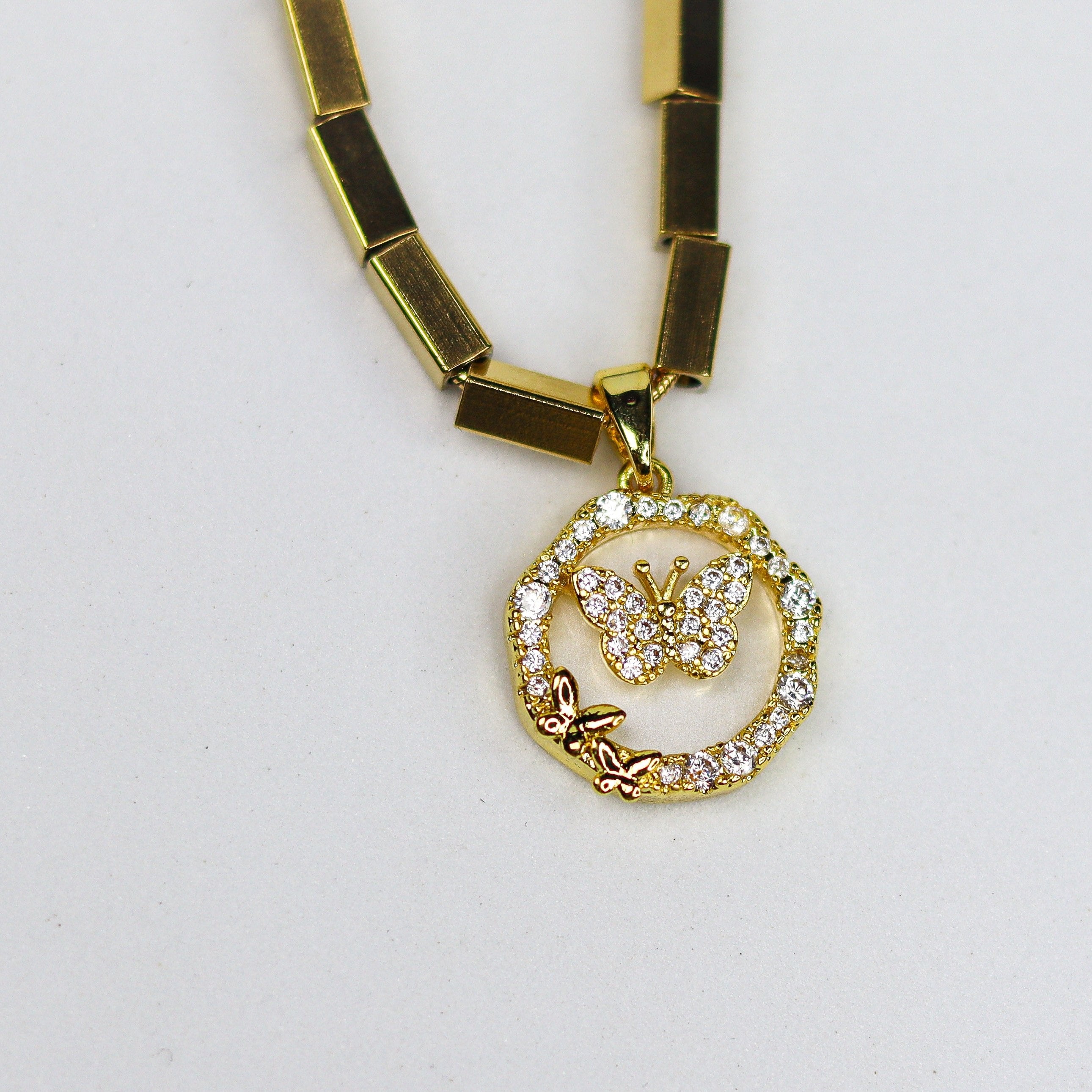 Butterfly Glazed Necklace - Adorn-iq