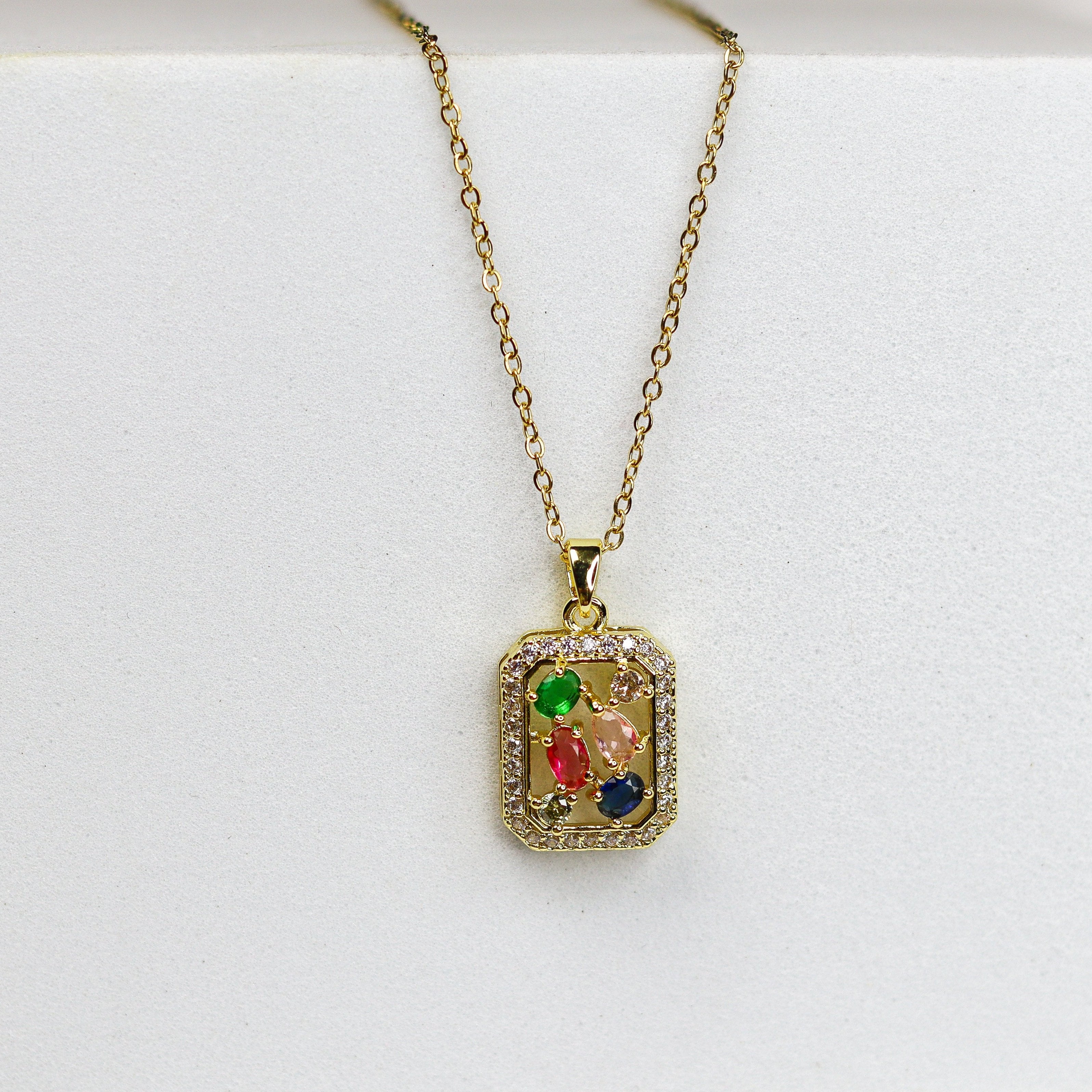 Multi-Stones Zircon Necklace - Adorn-iq
