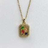 Multi-Stones Zircon Necklace - Adorn-iq