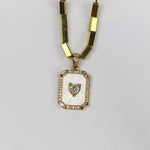 Classic Zircon Mother Pearl Necklace - Adorn-iq