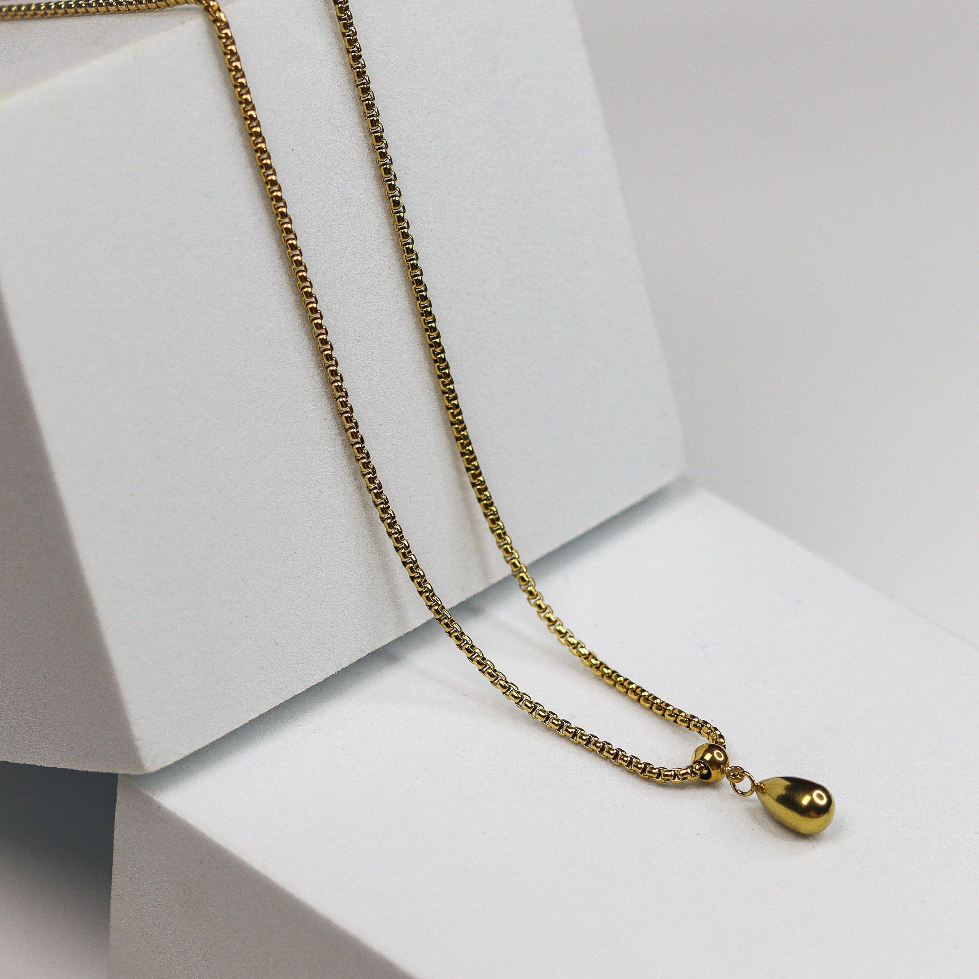 Vintage Gold Drop Necklace - Adorn-iq