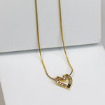 Bracket Stone Heart Necklace - Adorn-iq