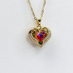 Peacock Heart Necklace - Adorn-iq