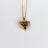 Peacock Heart Necklace - Adorn-iq