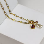 Blush Pearl Charm Necklace - Adorn-iq