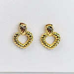 Golden Rope Hoops - Adorn-iq