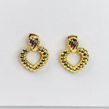 Golden Rope Hoops - Adorn-iq