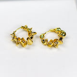 Ripple Wave Hoops - Adorn-iq