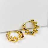 Ripple Wave Hoops - Adorn-iq