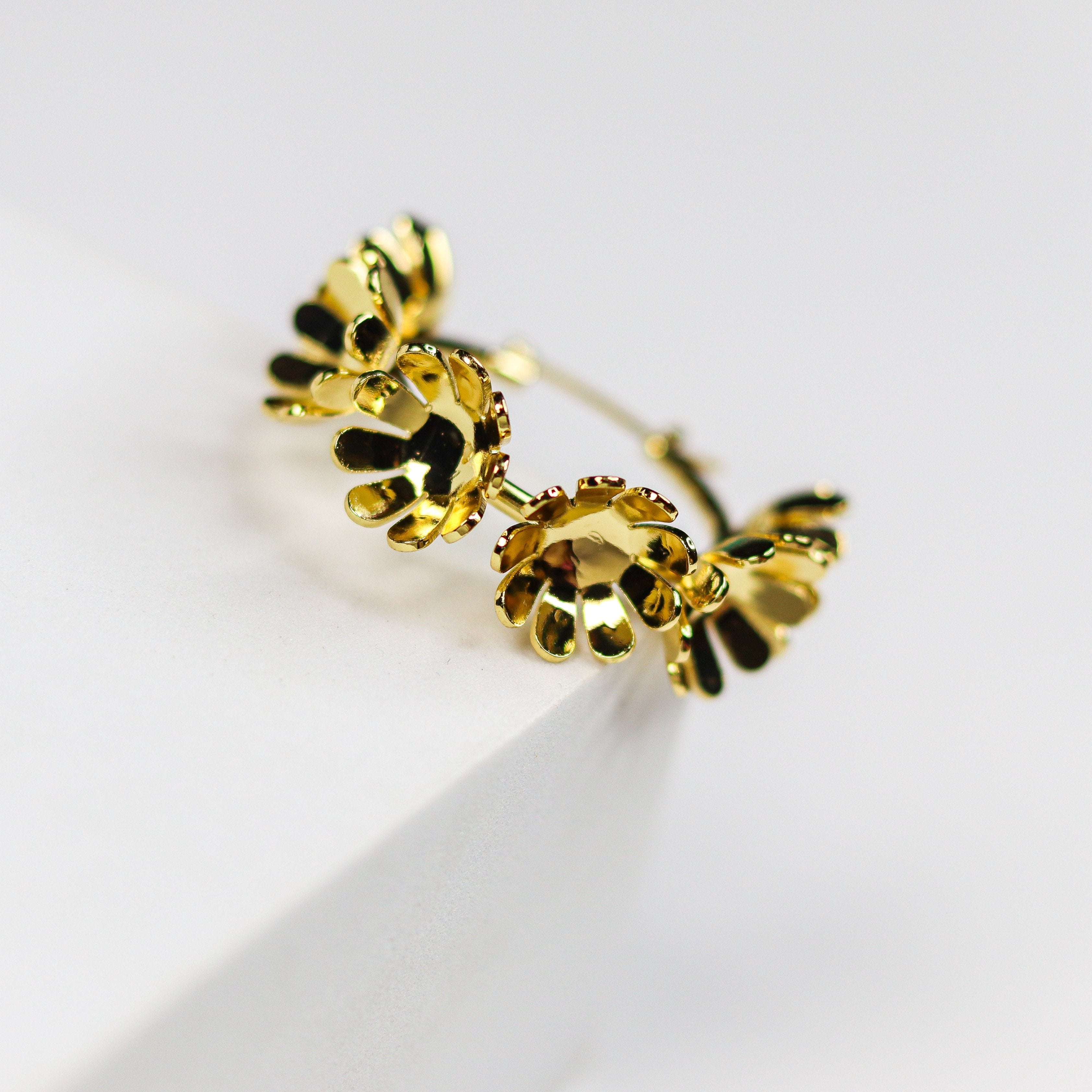 Blooming Hoop Earrings - Adorn-iq