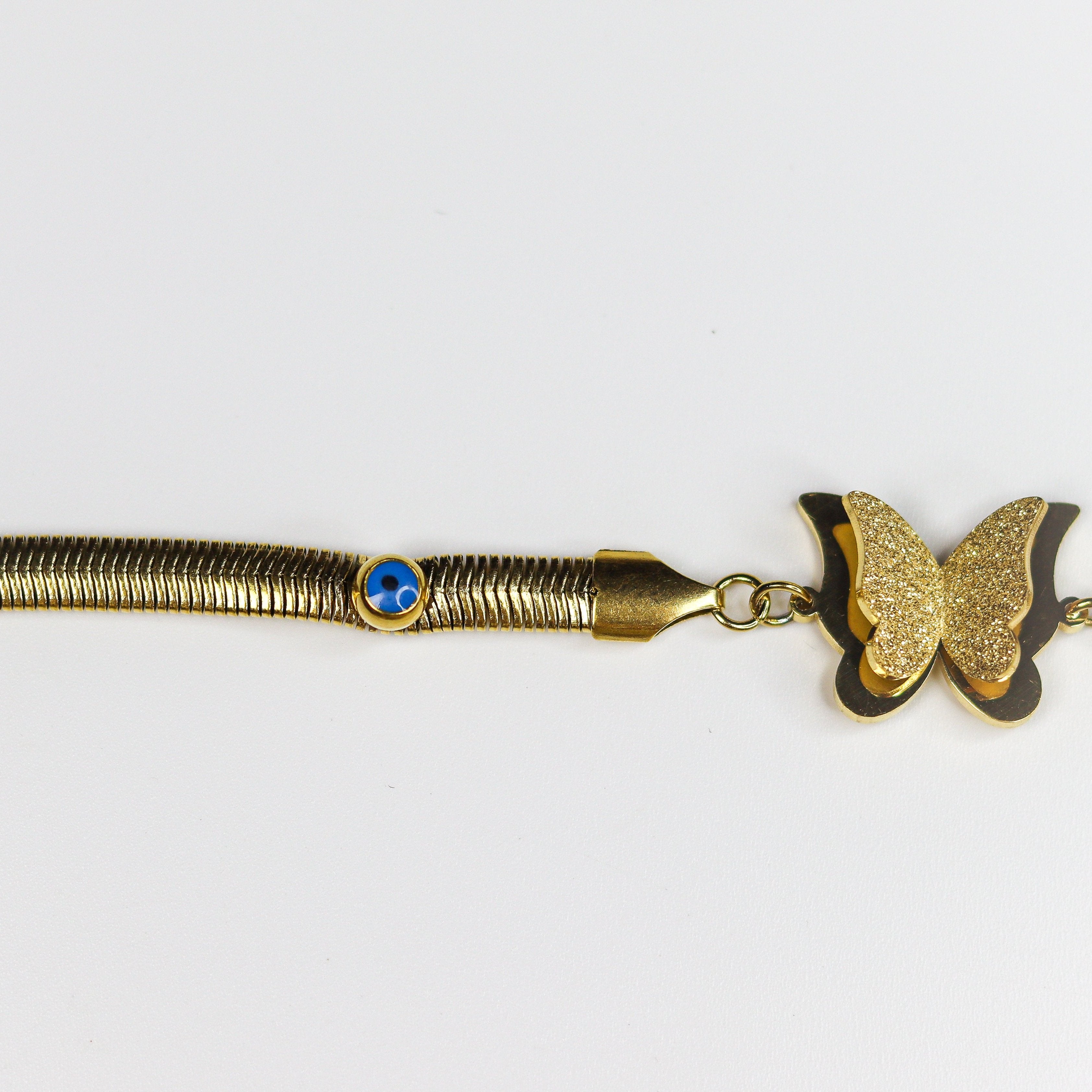 Butterfly Tennis Nazar Bracelet - Adorn-iq