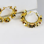 Blooming Hoop Earrings - Adorn-iq