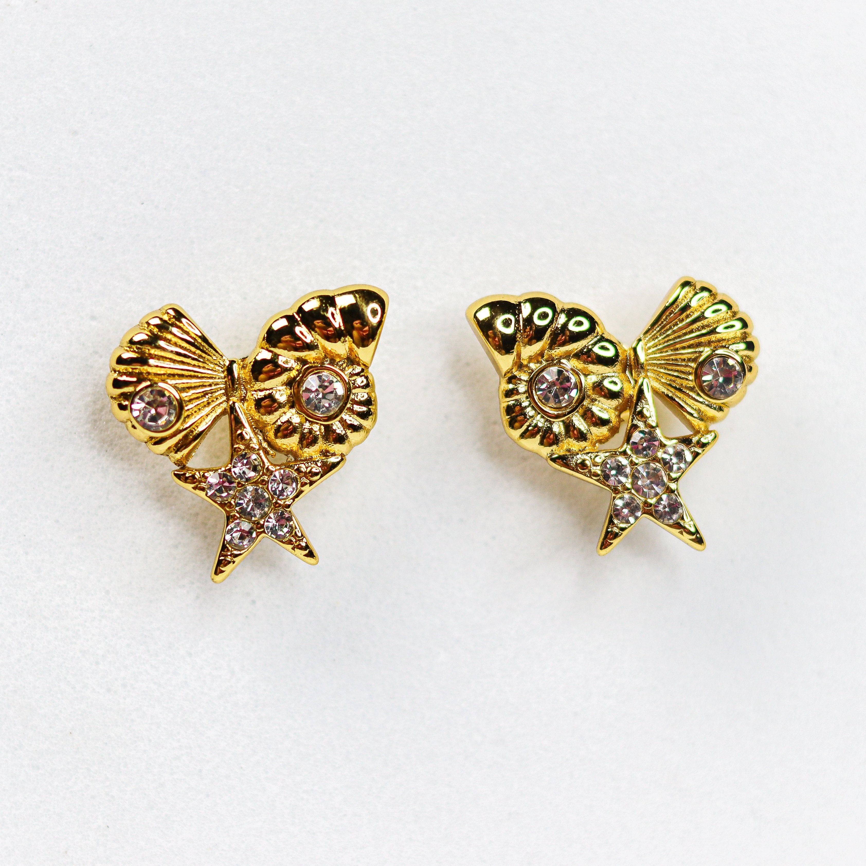 Starry Seashell Earrings - Adorn-iq