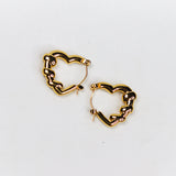 Wrap Heart Hoops
