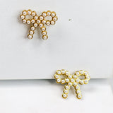 Pearly Bow Earrings